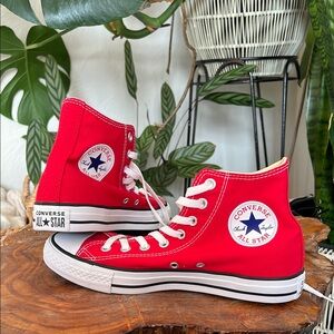 Converse Red High-Top Sneakers